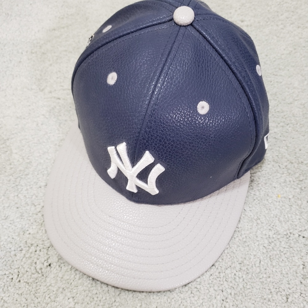 Yankee Leather Cap| Size:7 (55.8 cm)